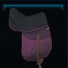 Pink fabric saddle