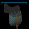 Green fabric saddle