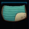 Green champion saddle pad