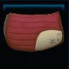 Red champion saddle pad