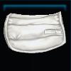 White riding instructor saddle pad