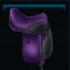 Deep purple saddle