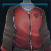 Red athletic jacket