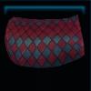 Burgundy storm saddle pad