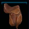 Brown parade saddle