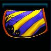 Purple & yellow Halloween saddle pad