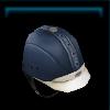 Blue equestrian helmet