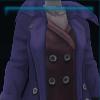 Purple Winter trench coat