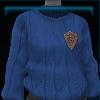 Blue knitted cotton sweater