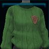 Green knitted cotton sweater