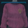 Cerise knitted cotton sweater