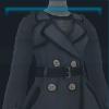 Black trendy trench coat