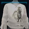 White horse sweater