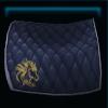 Blue frosty saddle pad