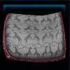 Gray frosty saddle pad