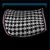 Black and white recreation saddle pad