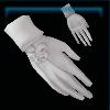 White field riding gloves