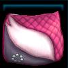 Pink foxtail saddle pad