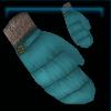 Turquoise recreation mittens