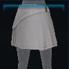 White satin skirt