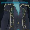 Blue captain trench coat