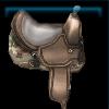 Brown military saddle