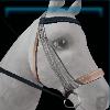 Beige military bridle