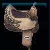Brown princess saddle