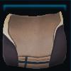 Brown princess saddle pad