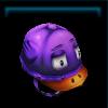Purple Easter chicken helmet