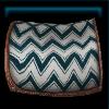 Wavy fishing saddle pad