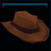 Brown farm hat