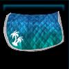Turquoise ocean saddle pad