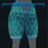 Turquoise swim shorts