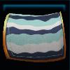 Blue wave saddle pad