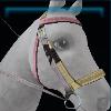 Pink garden bridle