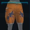 Orange beach shorts