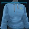 Blue Fall hooded sweatshirt