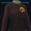 Brown sweater with emblem