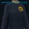 Black sweater with emblem