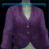 Purple knitted cardigan
