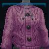 Purple wool knitted sweater