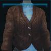 Brown knitted cardigan