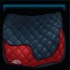 Blue and red training saddle pad