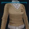 Champagne-colored riding pullover