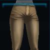Champagne-colored smart pants