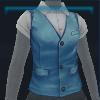 Blue city vest