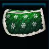 Green Christmas saddle pad