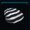 Black & white striped beanie
