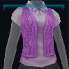 Mesh purple sweater